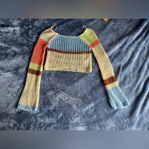 UO cropped crochet sweater (worn once)